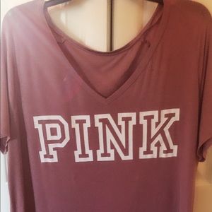 VS PINK Sz Large T-Shirt Mauve soft and comfy!!💖